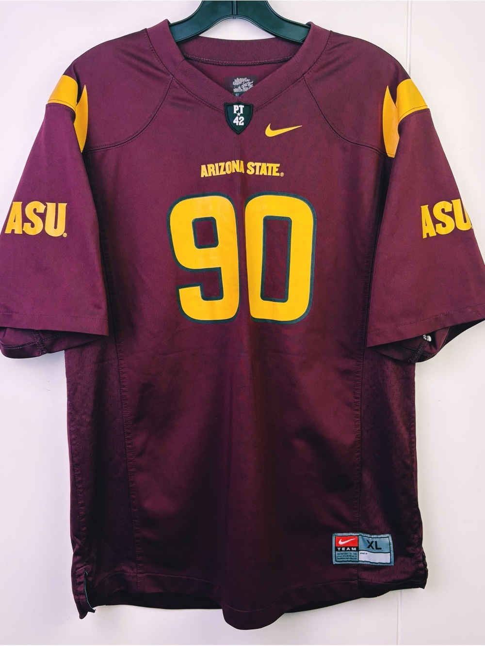 Nike Arizona State Sun Devils ASU #90 Youth XL Football Jersey PT42